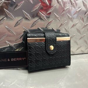 Black Houndstooth Wallet by